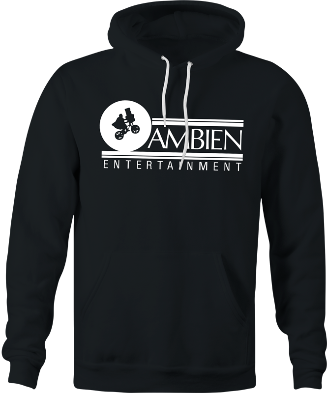 hilarious Ambien men's black hoodie