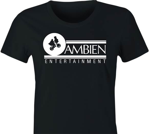 hilarious Ambien women's black t-shirt  