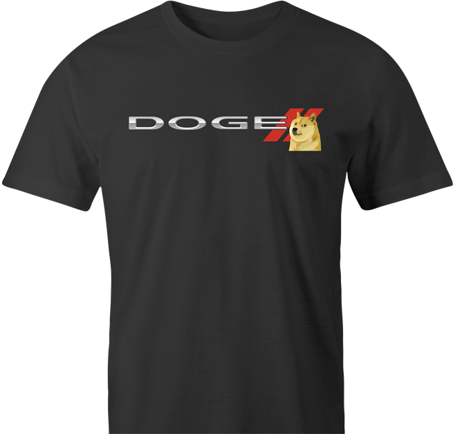 funny Doge cryptocurrency t-shirt men's black 