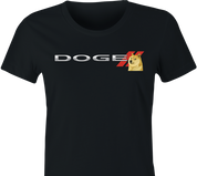 funny Doge cryptocurrency t-shirt women's black