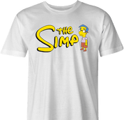 funny the simpsons milhouse simp t-shirt men's white