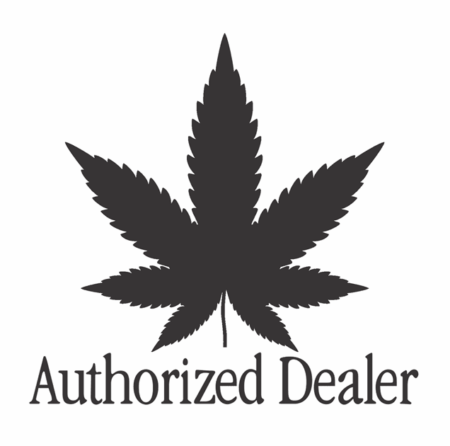 funny Weed Dealer - Authorized Dealer Parody white tee