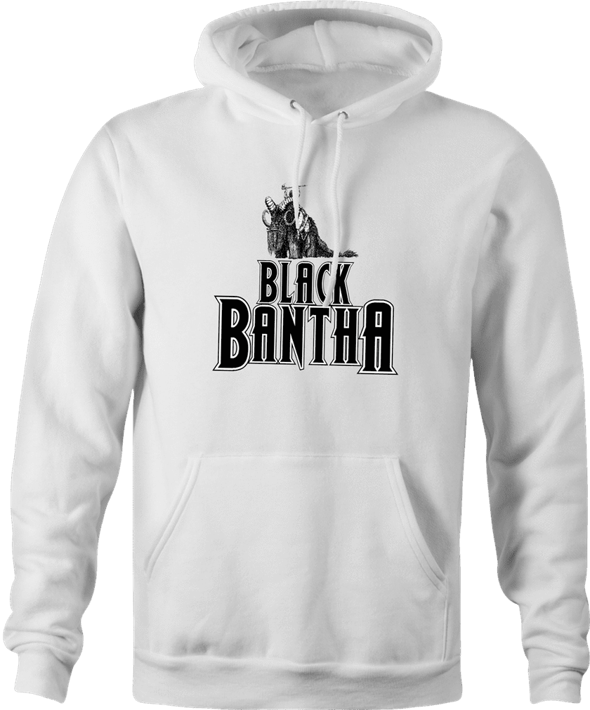 Funny comic book sand people mashup hoodie men's white