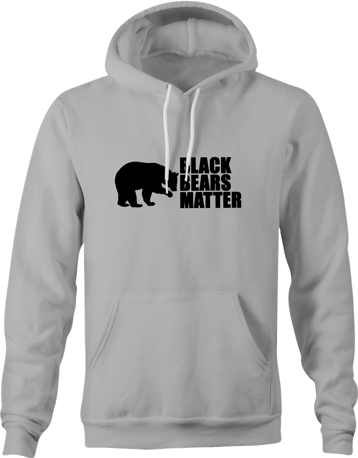 funny Black Bears Matter Hunting Social Justice Parody  men's hoodie