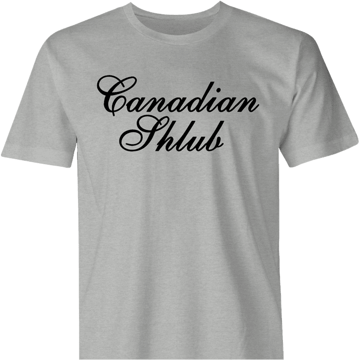 canadian shlub canada whiskey grey men's t-shirt