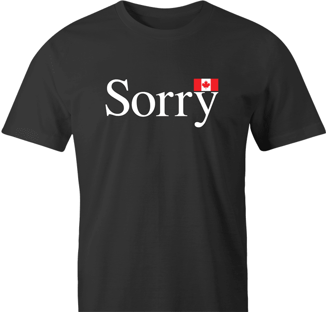 funny Canadian Sorry Canada men's t-shirt