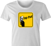 Funny Canadian I'd tap that women's t-shirt