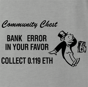 funny Ethereum ETH cryptocurrency board game t-shirt men's grey