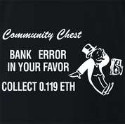 funny Ethereum ETH cryptocurrency board game t-shirt men's black