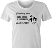 funny Ethereum ETH cryptocurrency board game t-shirt women's white