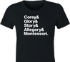 funny corey hotline t-shirt women's black