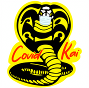 Funny Covid kai - Karate martial arts men's white Parody T-Shirt