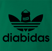 funny diabetes t-shirt green