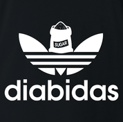 funny diabetes t-shirt black