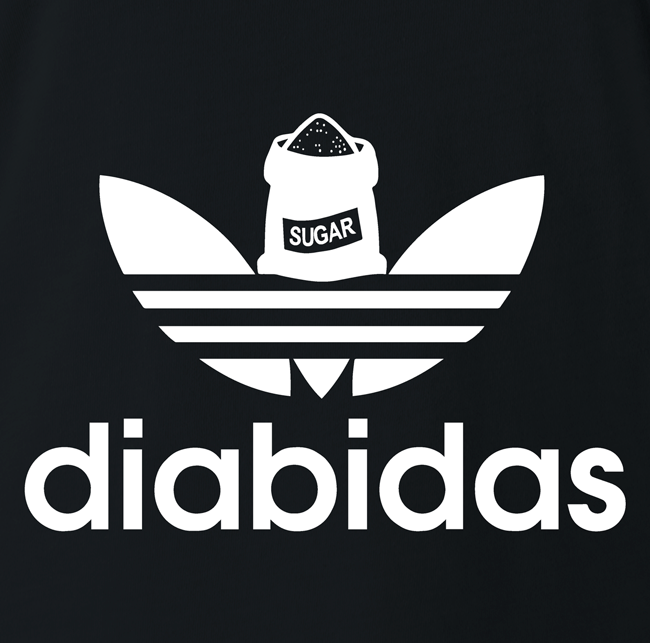 funny diabetes t-shirt black
