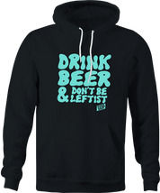 Funny Don't Be A Leftist - AOC Parody Black Hoodie