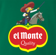 Funny El Monte Senor Burns Simpsons green T-Shirt