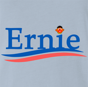 funny Ernie From Sesame Street For President light Blue t-shirt