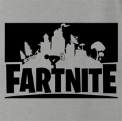funny fartnite fortnite parody t-shirt grey