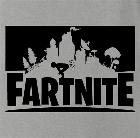 funny fartnite fortnite parody t-shirt grey