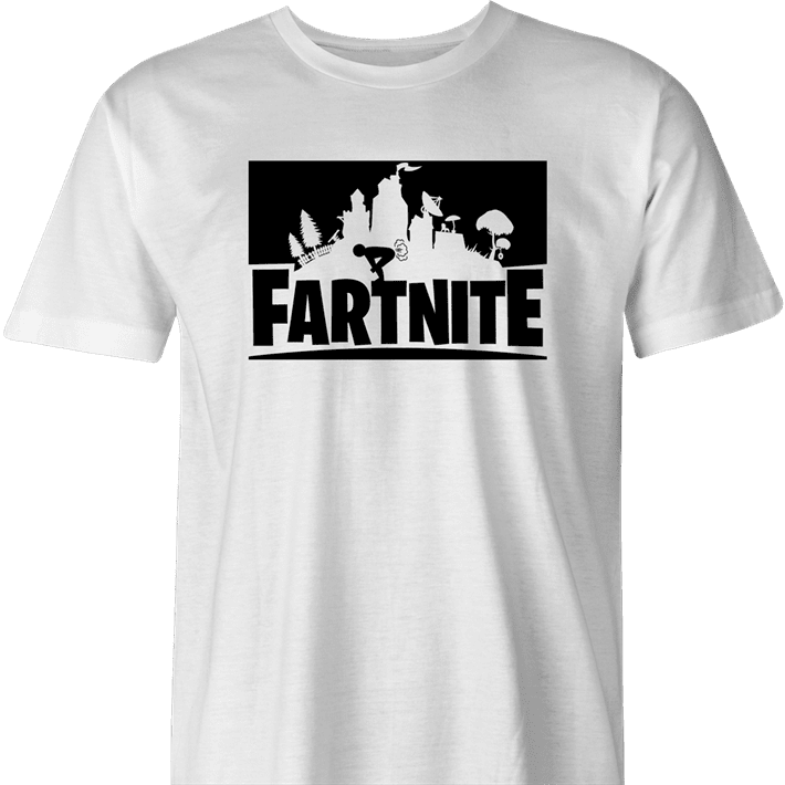 funny fartnite fortnite parody t-shirt white men's