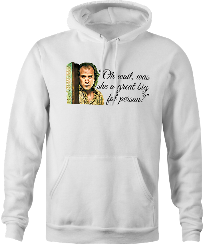 funny silence of the lambs buffalo bill hoodie men's white 