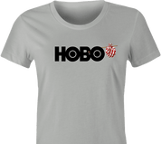 Funny Hobo Television Network T-Shirt Women's Ash Grey