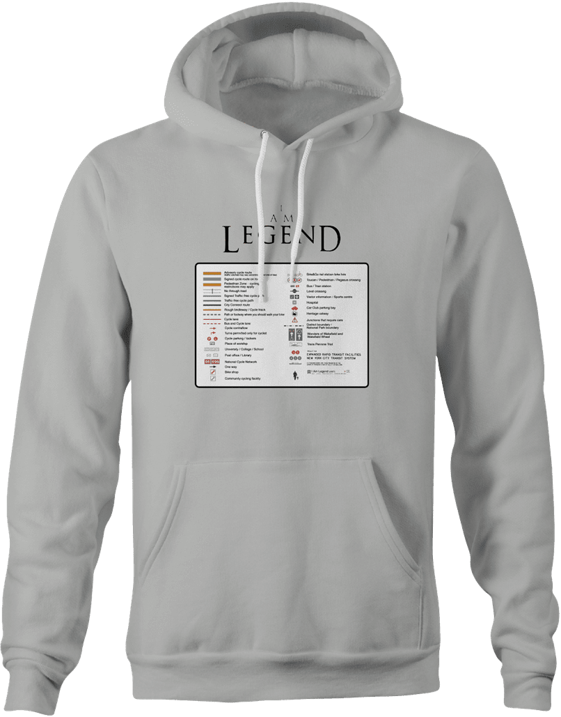 Funny I am a legend ash hoodie