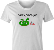 Funny adam sandler I have a snake man women's white t-shirt