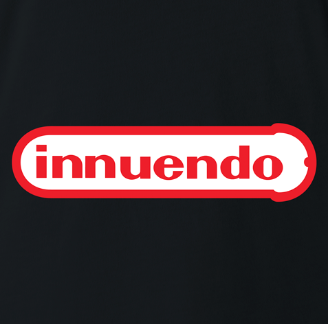 funny sexual innuendo nintendo parody black t-shirt