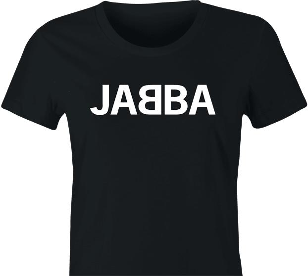 Funny Jabba the Hutt Abba Swedish Pop Music Mashup Parody Women's Black