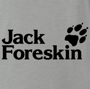 Funny Foreskin Parody Ash Grey T-Shirt