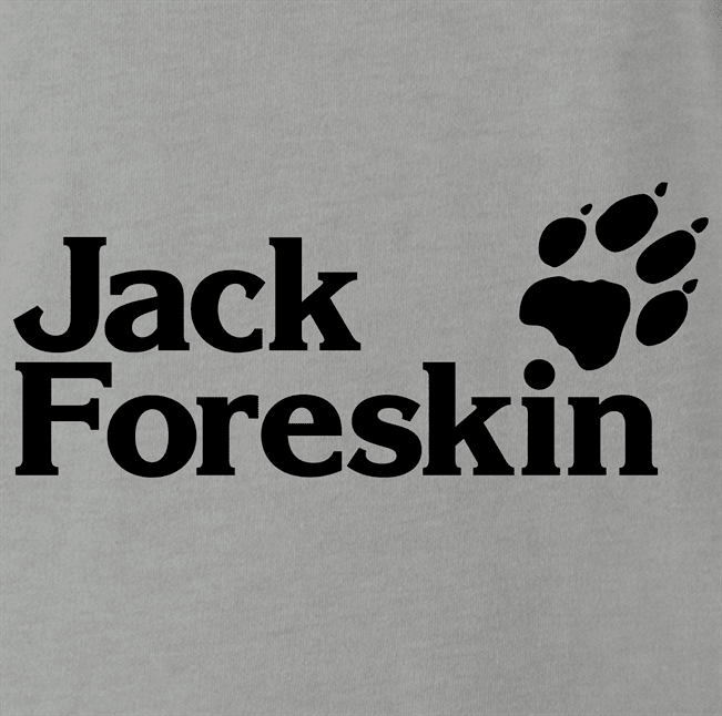 Funny Foreskin Parody Ash Grey T-Shirt