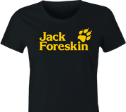 Funny Foreskin Parody Women's Black