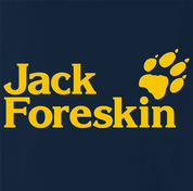 Funny Foreskin Parody Navy T-Shirt