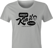 Funny North Korean Talk show kim jong il women's t-shirt ash