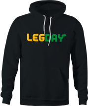 Funny Never Skip Leg Day Weightlifting Black Hoodie