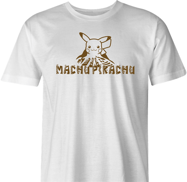 Funny Pikachu Ancient Wonder of the World - Machu Pikachu Men's T-Shirt
