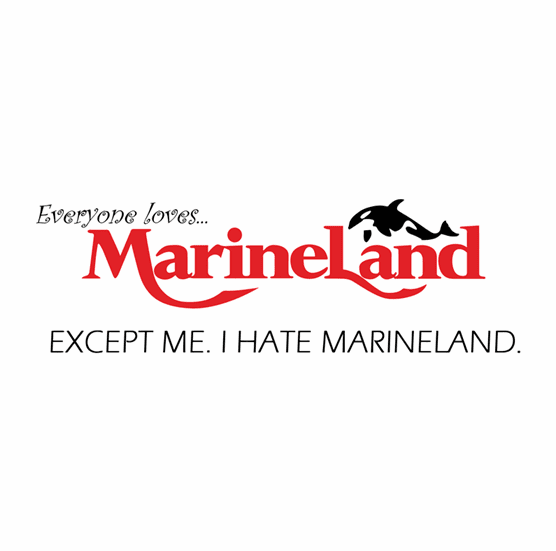 i hate marineland men's light white t-shirt 