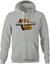 funny minecraft mien kampf offensive parody hoodie men's grey