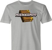 funny minecraft mien kampf offensive parody t-shirt men's grey