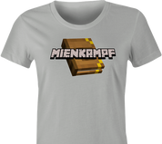 funny minecraft mien kampf offensive parody t-shirt women's grey