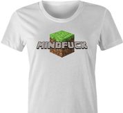 Minecraft Mindfuck Parody women's t-shirt white