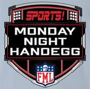 Funny Monday Night Handegg Fantasy Football Light Blue T-Shirt