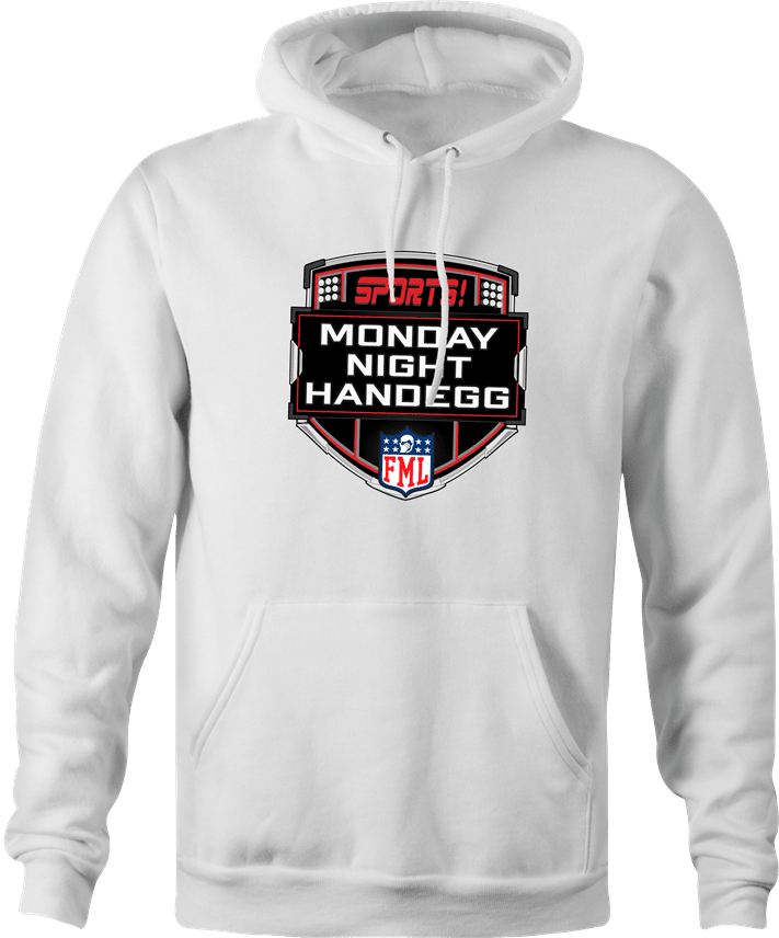 Funny Monday Night Handegg Fantasy Football White Hoodie