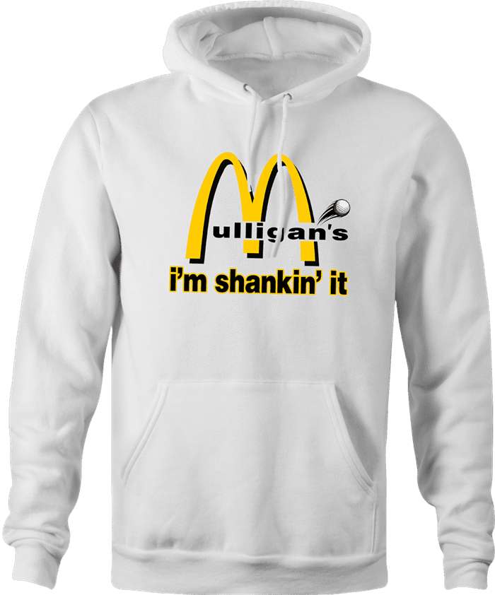 Funny McDonald s Mulligans hoodie white