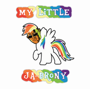 the rock my little pony brony white t-shirt