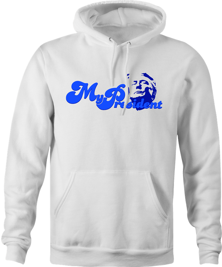 Funny My Pillow Parody - My President Trump Mashup White Hoodie