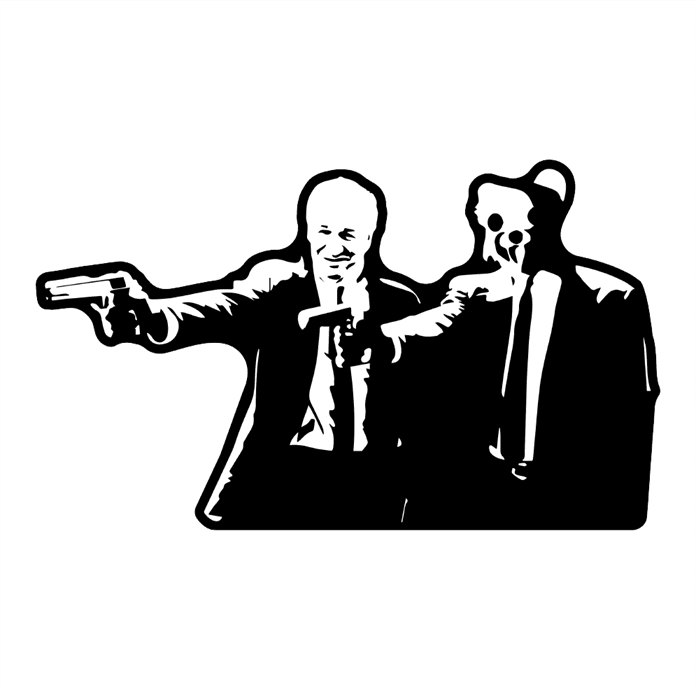 ped's dead cut-out pulp fiction  white tee