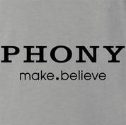 Funny Big Fat Phony Ash Grey T-Shirt